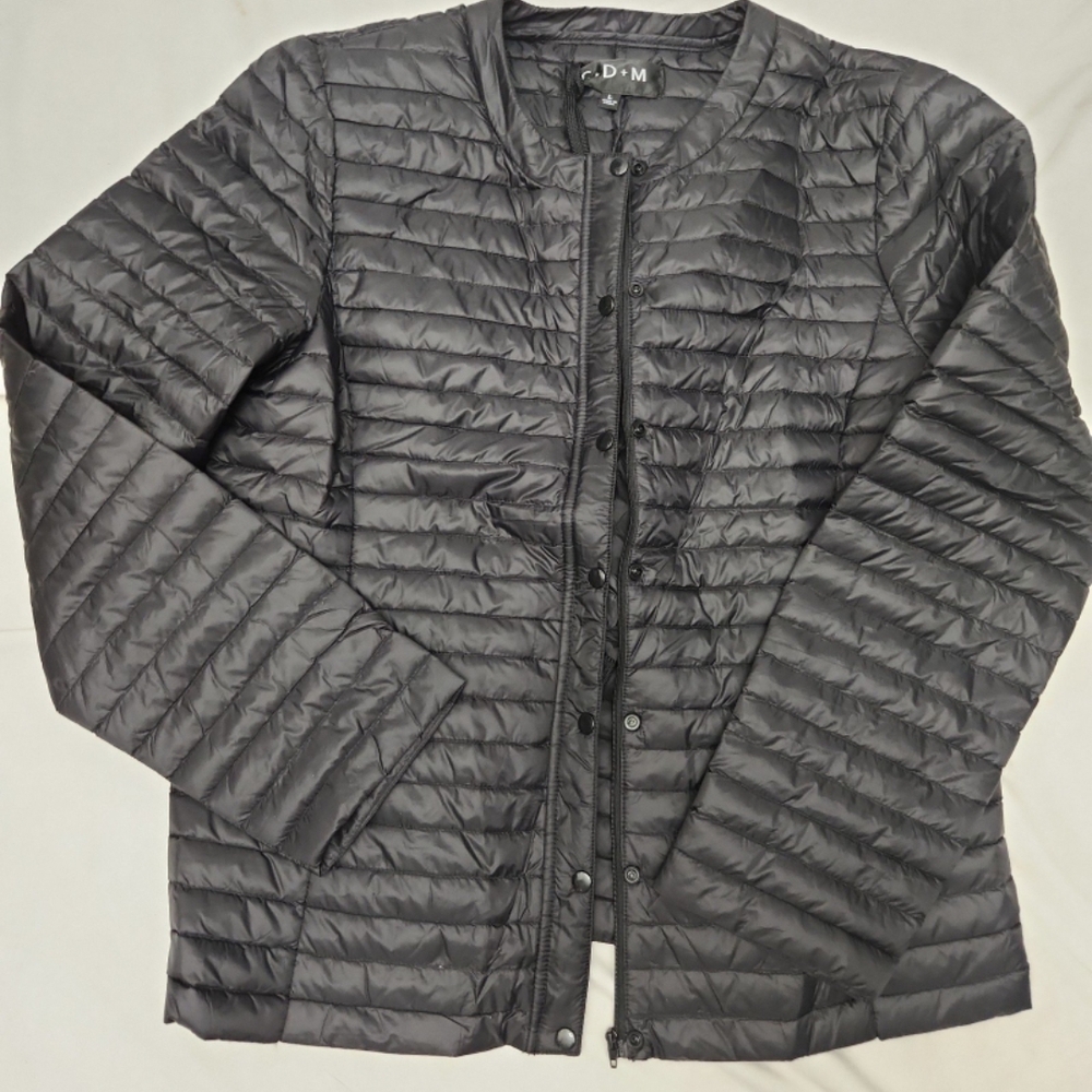 CDM womens size large black puffer jacket #PB4
